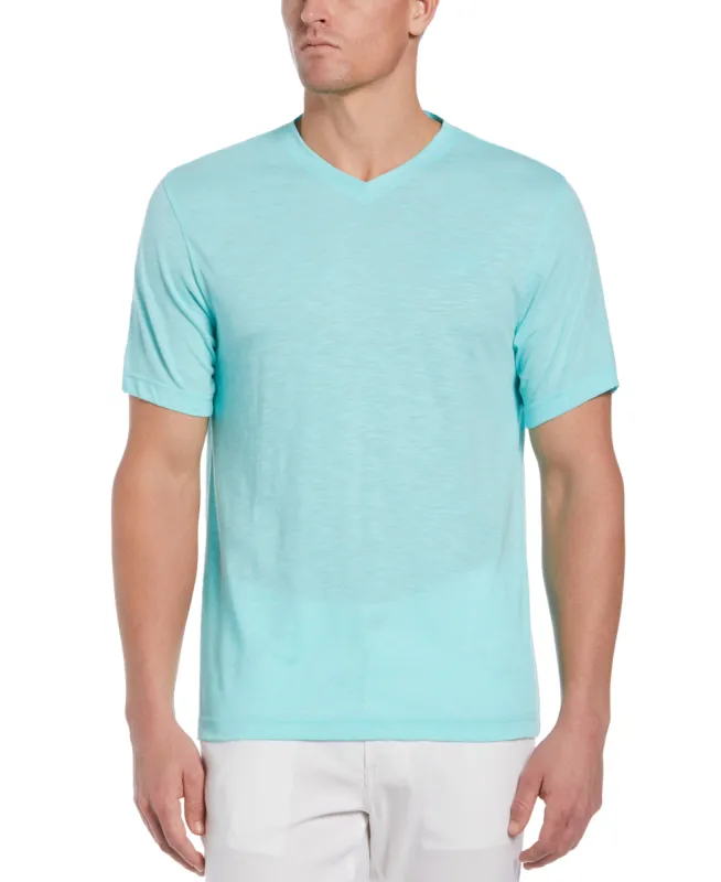 Slub V-Neck Tee sold by Cubavera