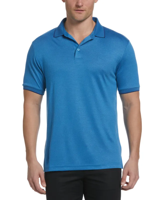 Diamond Jacquard Polo sold by Cubavera