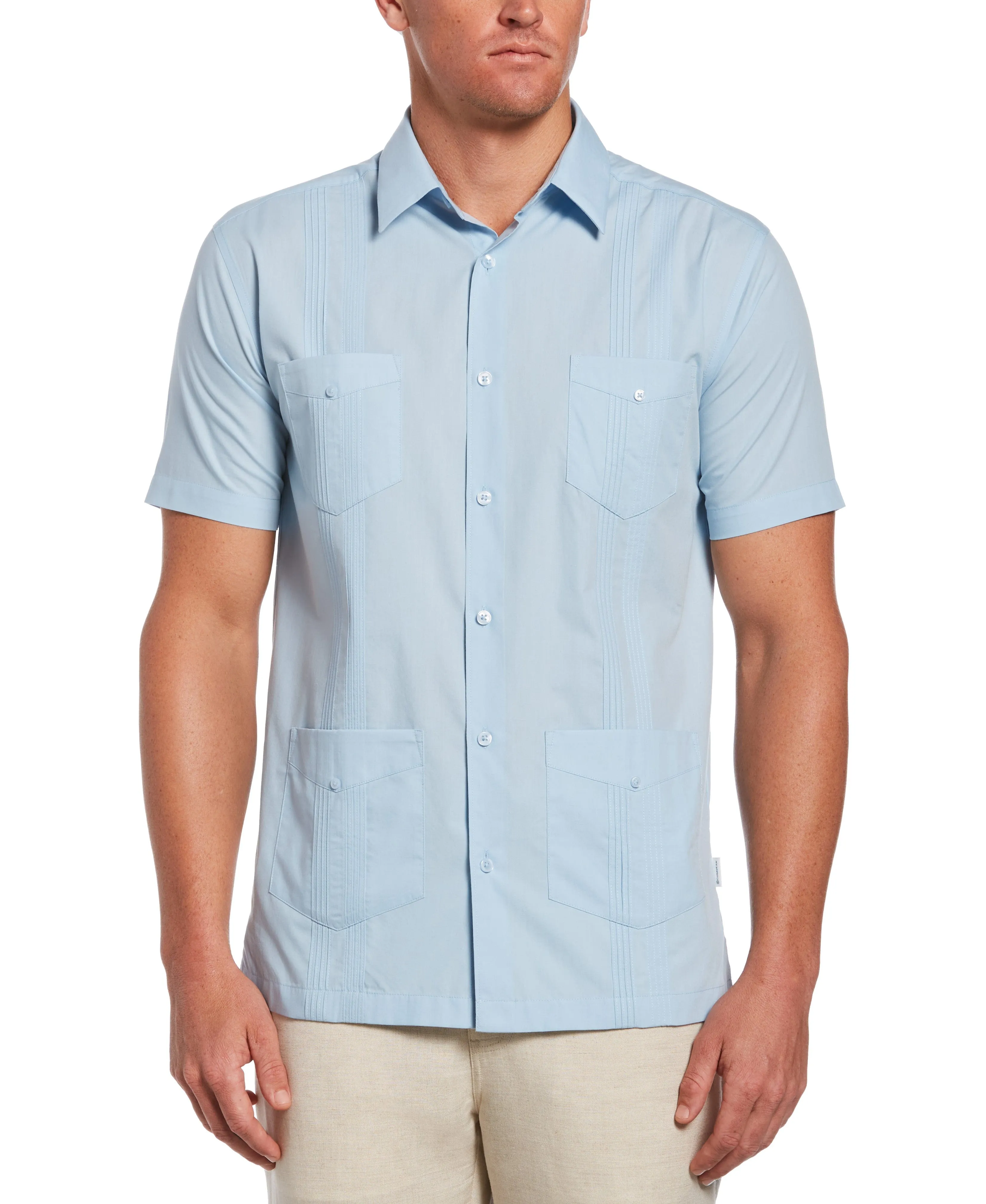 Big & Tall Four Pocket Guayabera Shirt sold by Cubavera