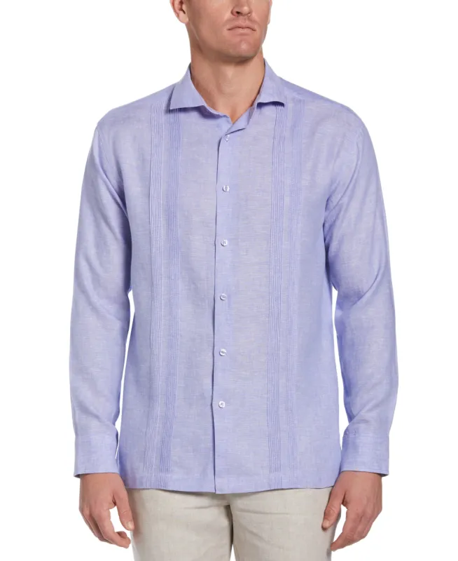 Linen Multi-Tuck Guayabera Shirt sold by Cubavera