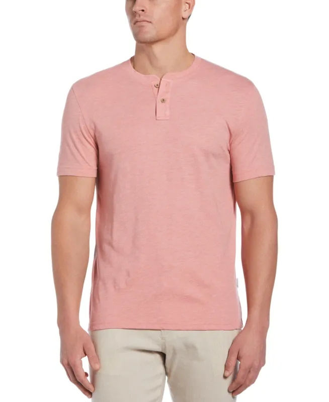 Slub Henley Tee sold by Cubavera