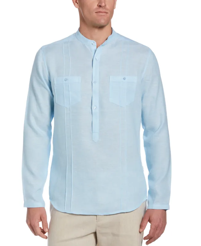Two-Pocket Pintuck Popover Shirt sold by Cubavera