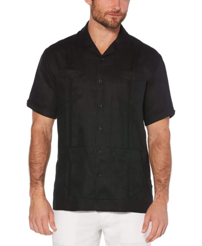 Big & Tall 100% Linen Classic Guayabera Shirt - Short Sleeve sold by Cubavera