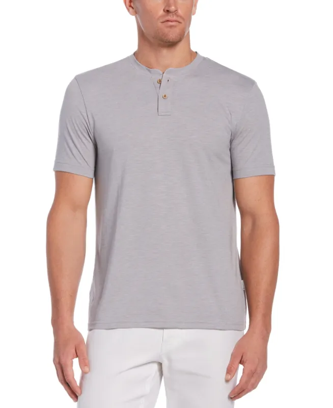 Slub Henley Tee sold by Cubavera