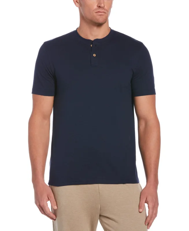 Slub Henley Tee sold by Cubavera