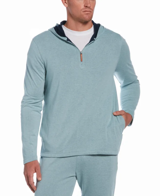 1/4 Zip Heather Knit Hoodie sold by Cubavera