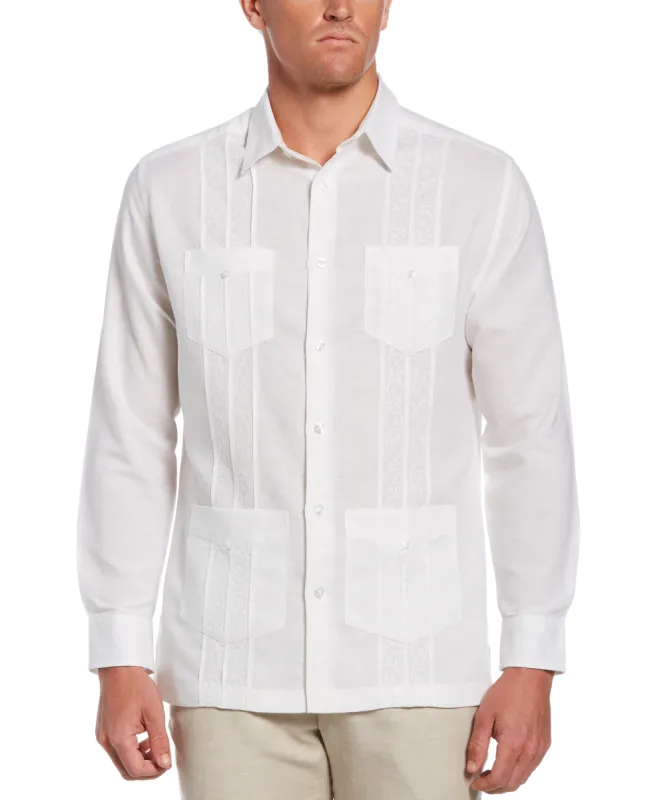 Embroidered Guayabera Shirt - Long Sleeve sold by Cubavera