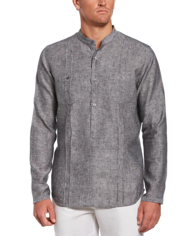Two-Pocket Pintuck Popover Shirt sold by Cubavera