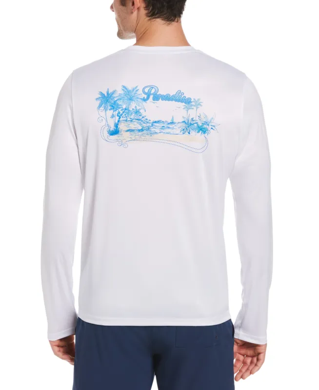Paradise Print Sun Protection Shirt sold by Cubavera