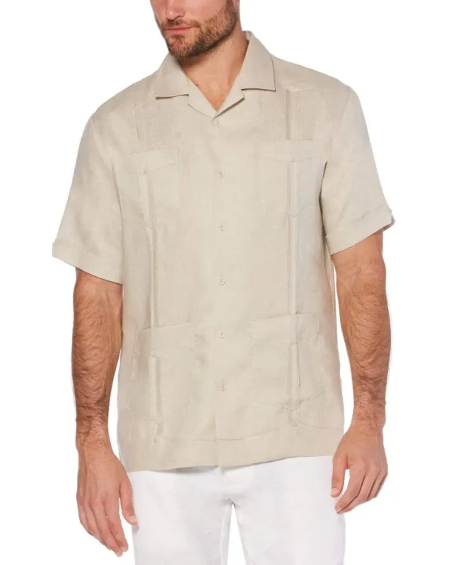 Big & Tall 100% Linen Classic Guayabera Shirt - Short Sleeve sold by Cubavera