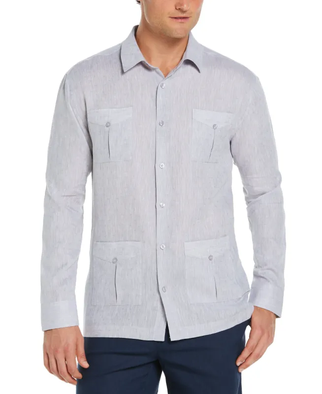 Linen Utility Guayabera sold by Cubavera