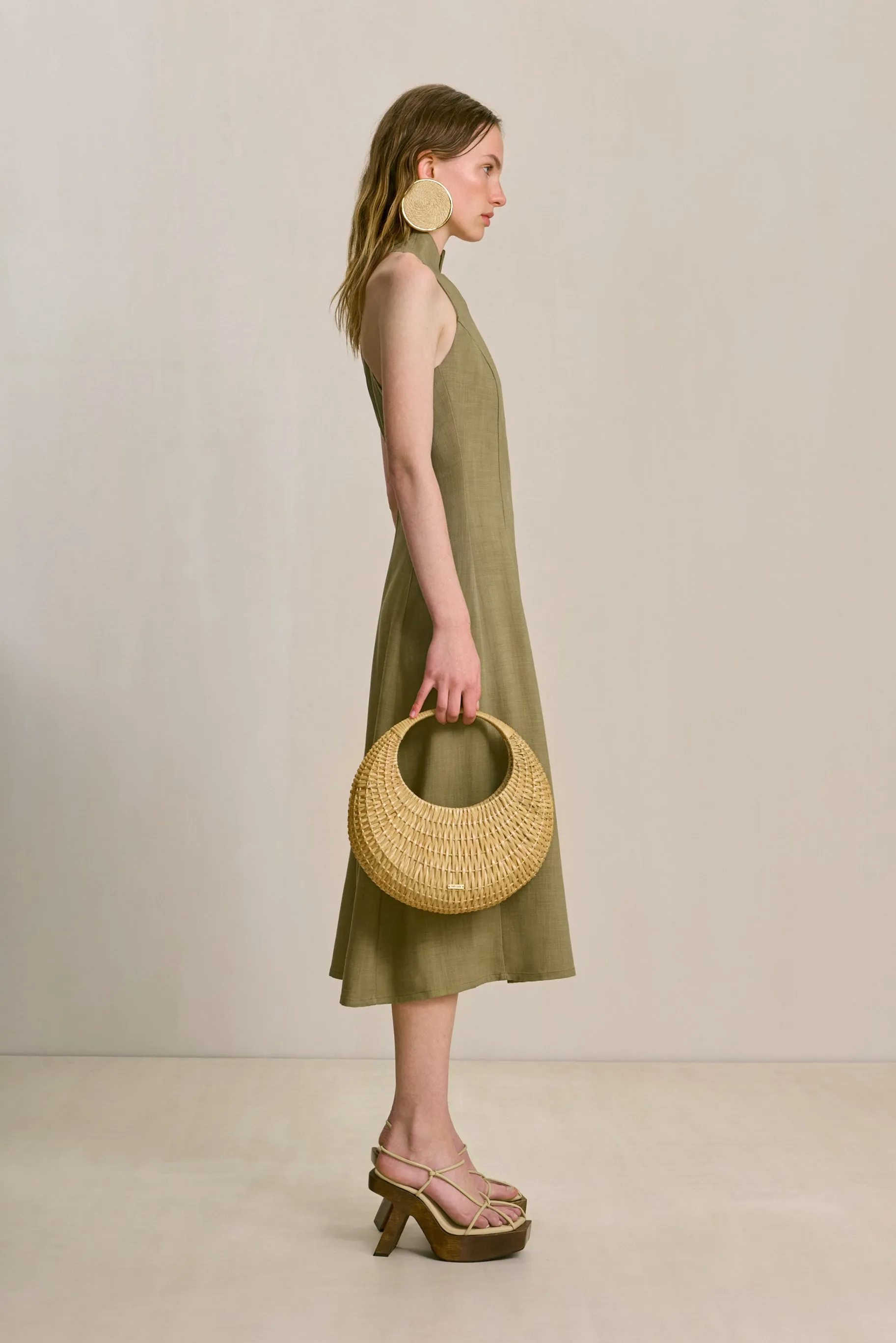 HAMLEN DRESS - TEA sold by cult gaia product image thumbnail 3