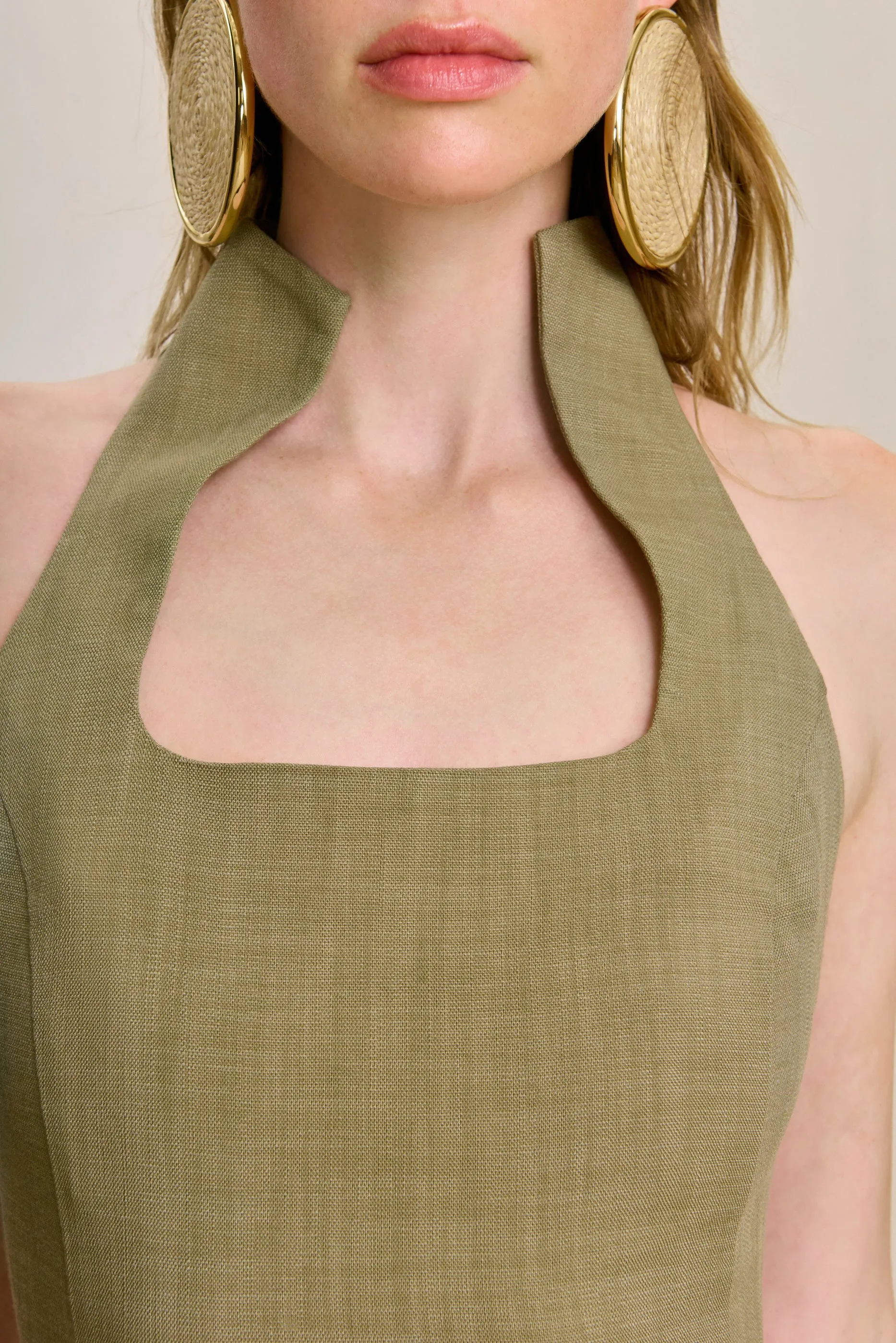 HAMLEN DRESS - TEA sold by cult gaia product image thumbnail 2