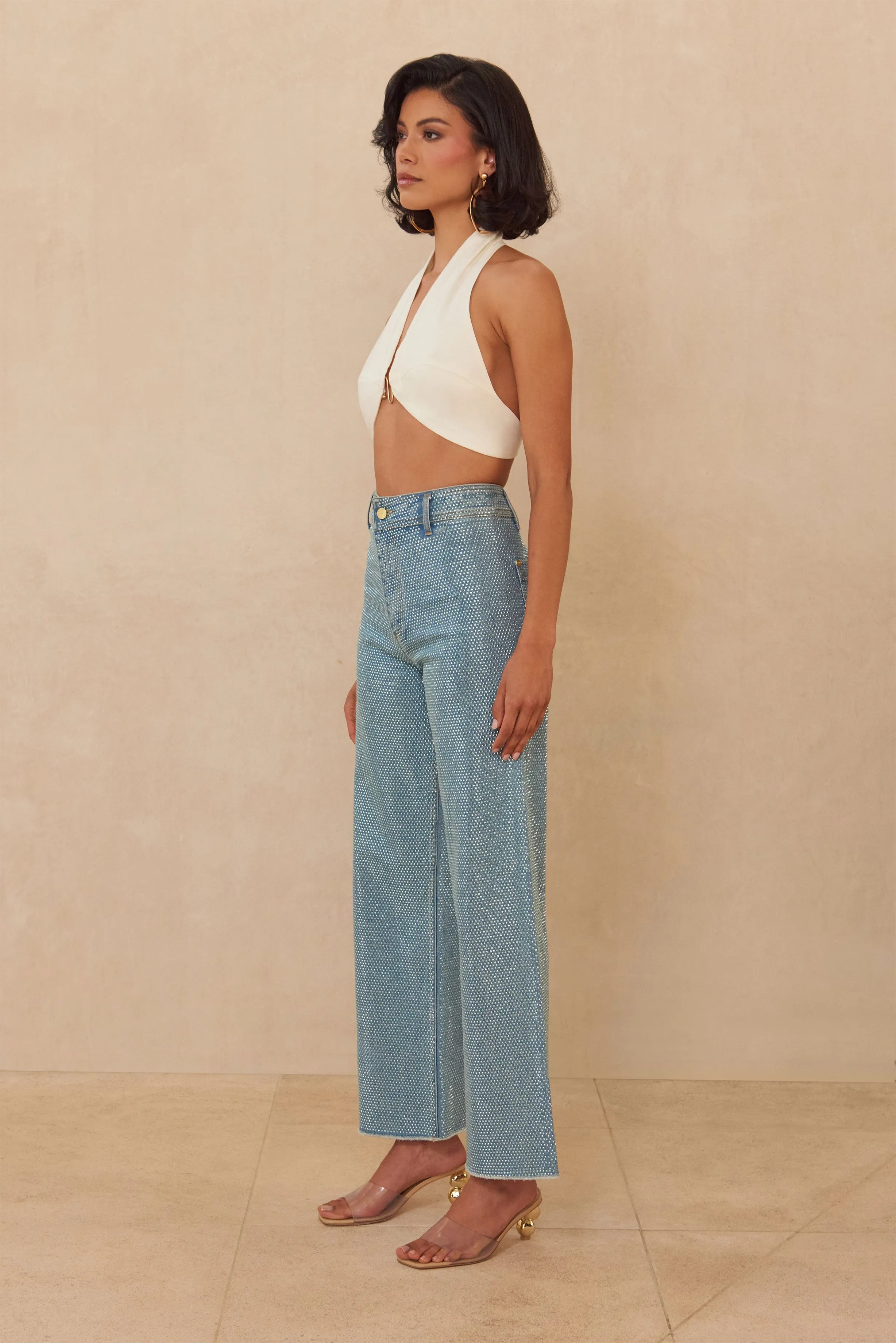ZELMA PANT - LIGHT BLUE sold by cult gaia product image thumbnail 3