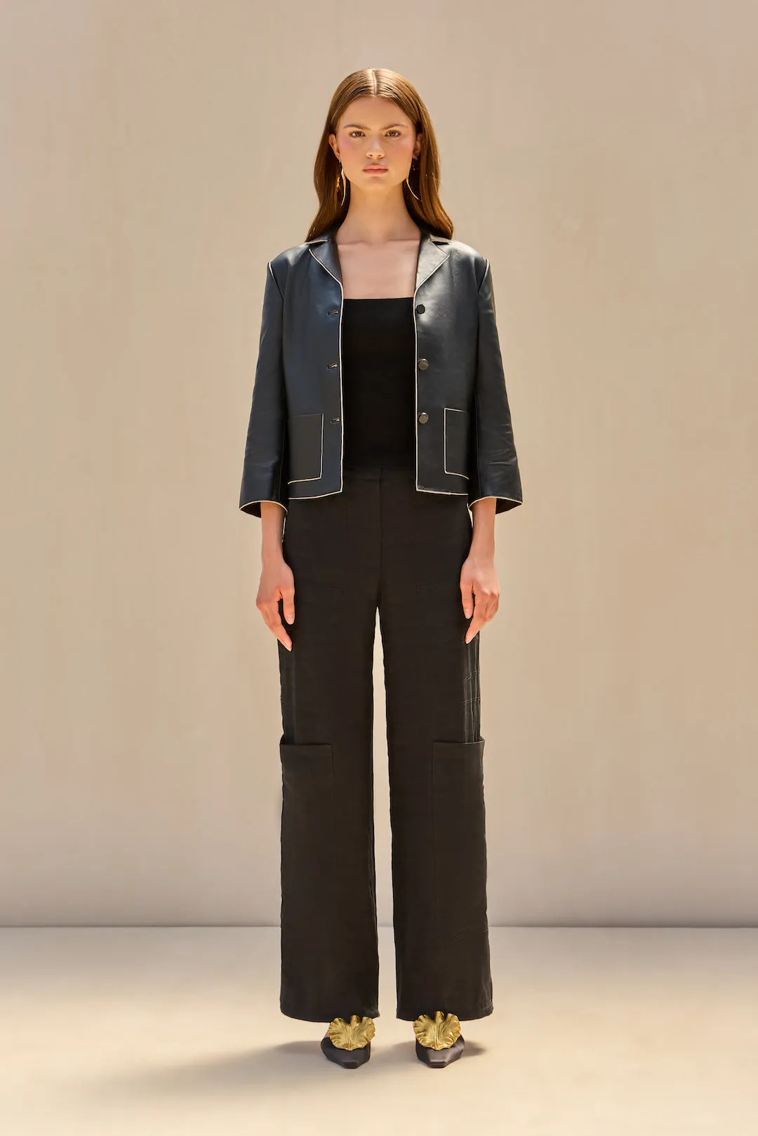 LAYTON BLAZER - BLACK sold by Cult Gaia product image thumbnail 2