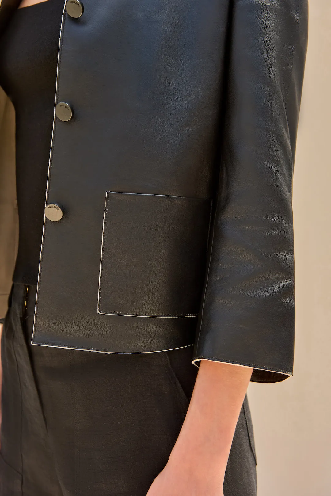 LAYTON BLAZER - BLACK sold by Cult Gaia product image thumbnail 5