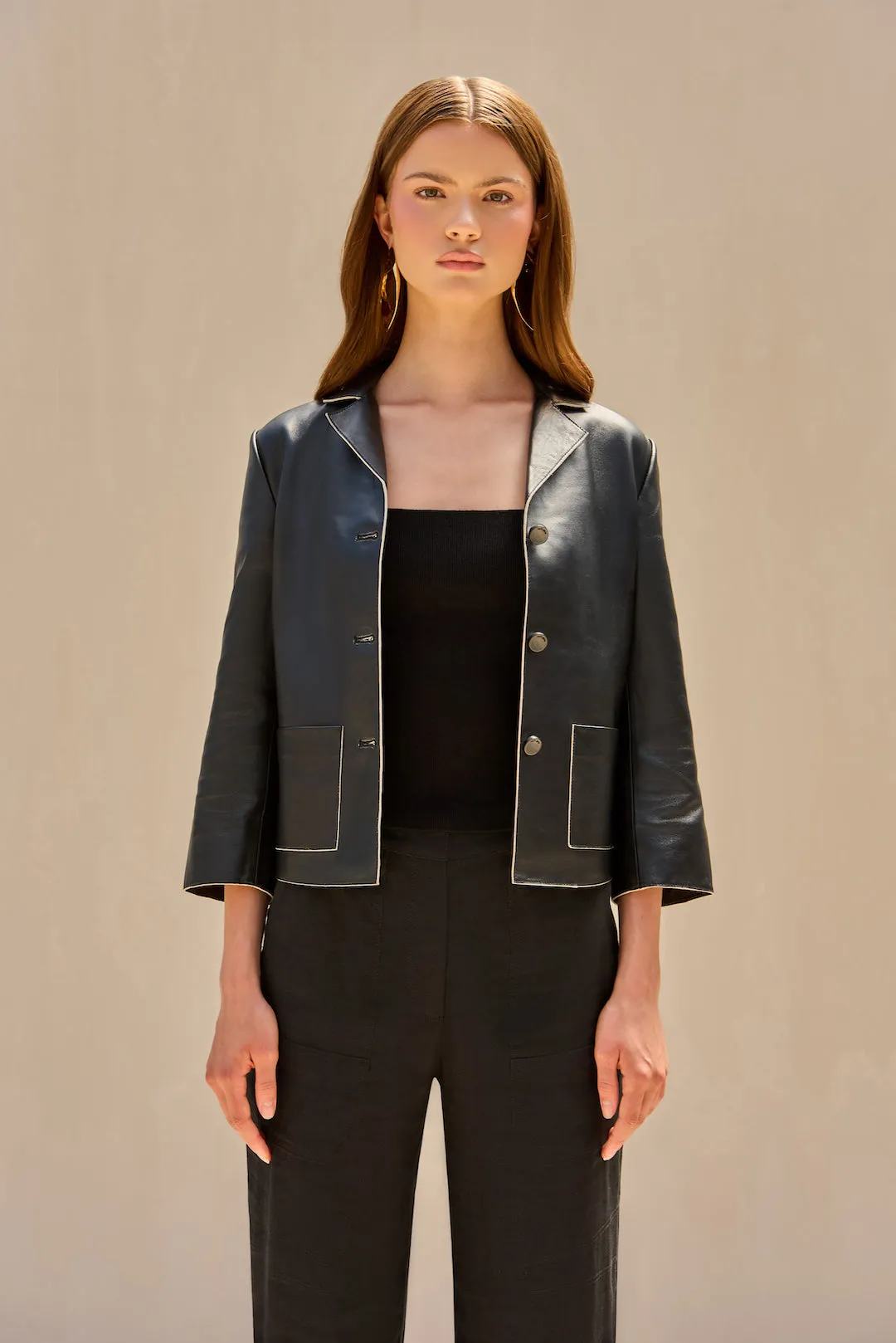 LAYTON BLAZER - BLACK sold by Cult Gaia product image thumbnail 3