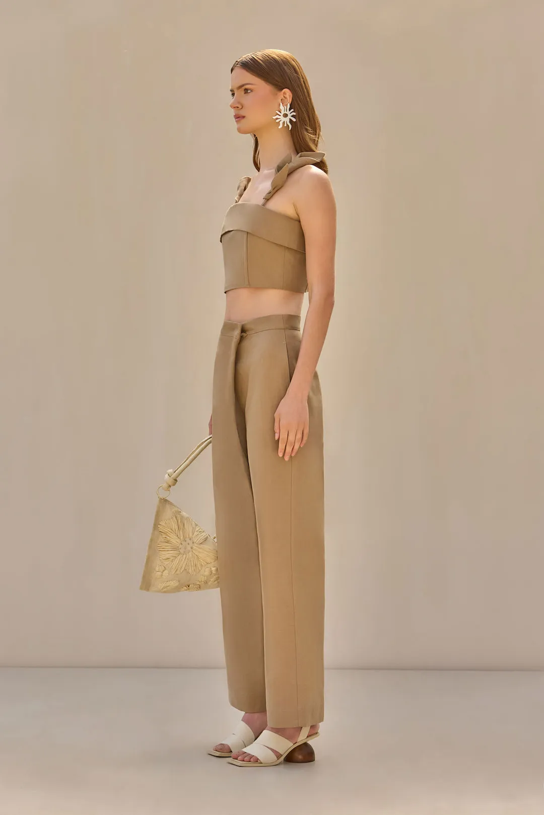 ASPEN TOP - DEEP TRUFFLE sold by Cult Gaia product image thumbnail 4