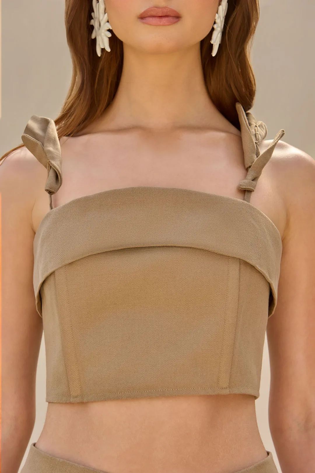 ASPEN TOP - DEEP TRUFFLE sold by Cult Gaia product image thumbnail 2