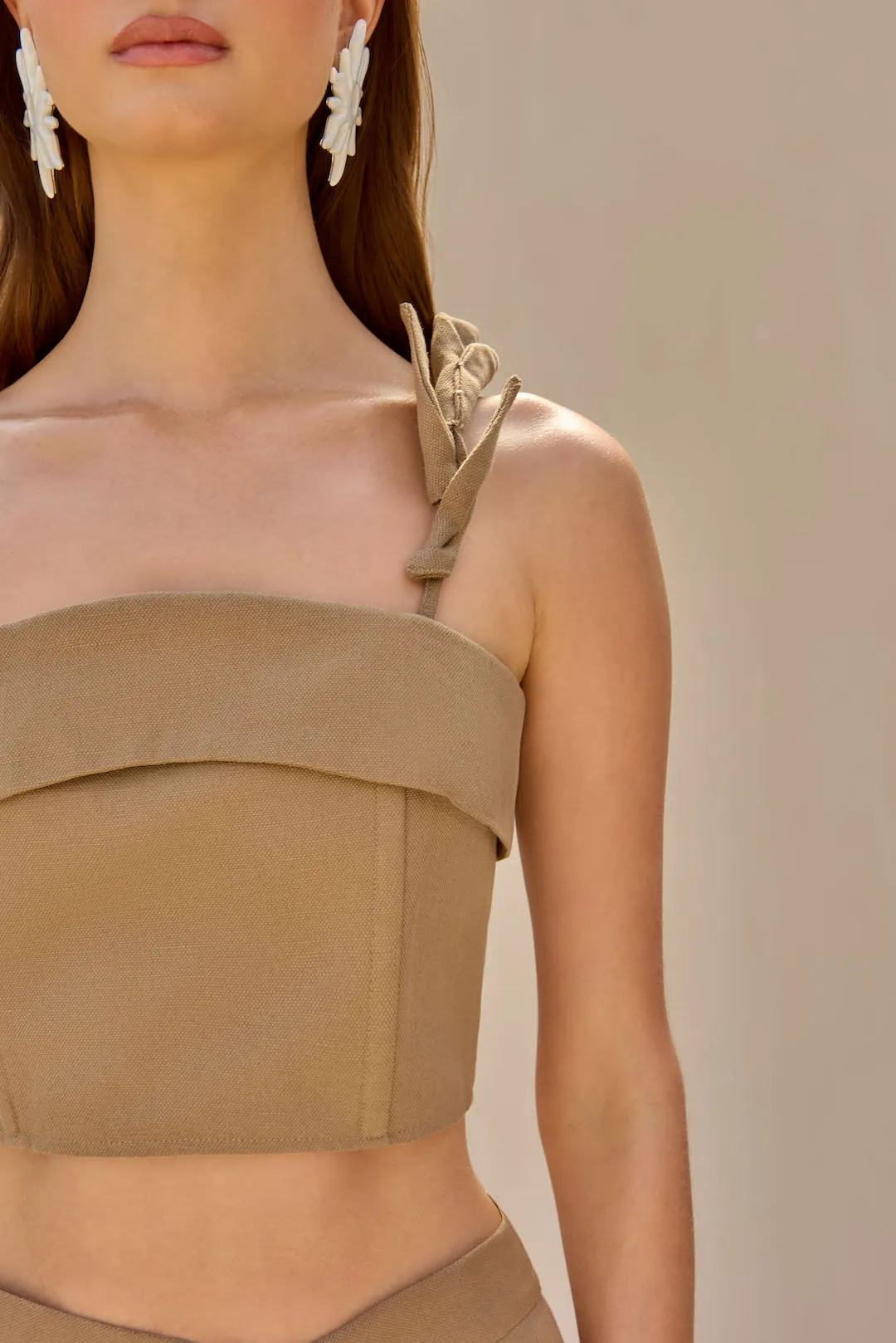 ASPEN TOP - DEEP TRUFFLE sold by Cult Gaia product image thumbnail 3