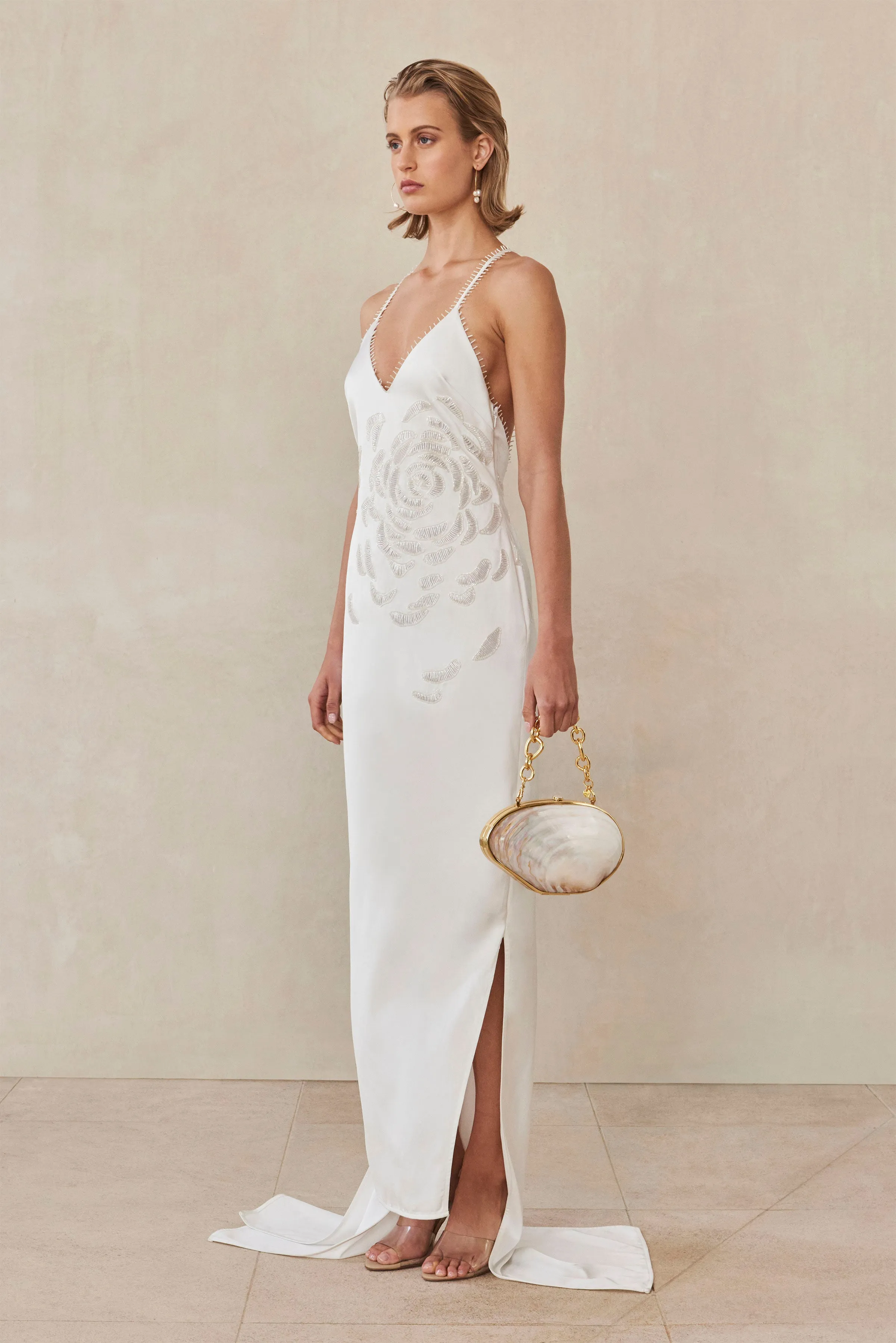 VARENA GOWN - OFF WHITE sold by cult gaia product image thumbnail 3