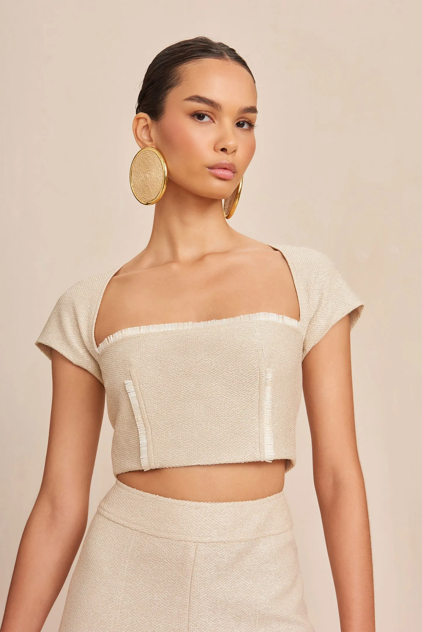 RAFAELA TOP - BEACH sold by cult gaia product image thumbnail 2