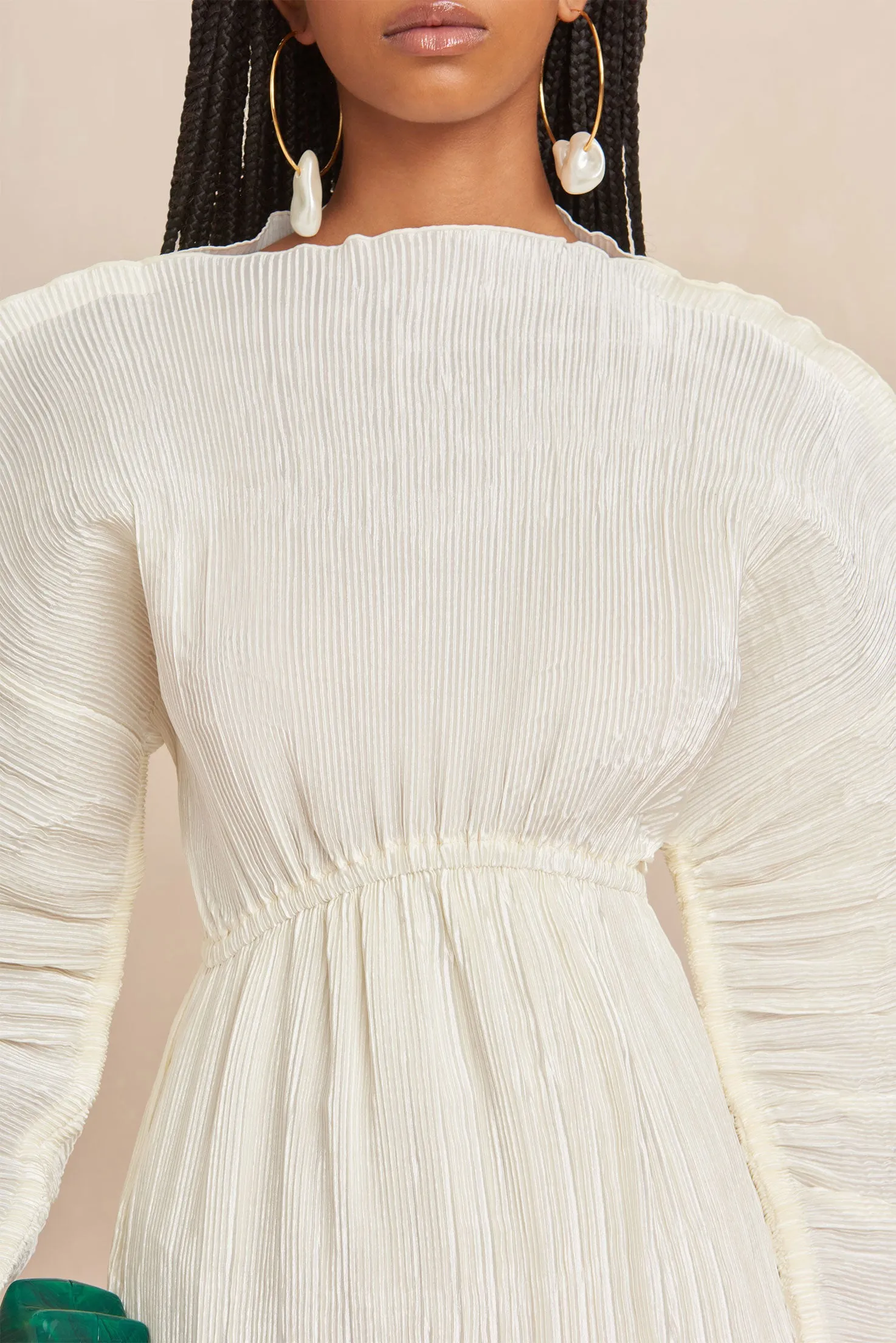 ZAMARIAH DRESS - OFF WHITE sold by cult gaia product image thumbnail 3