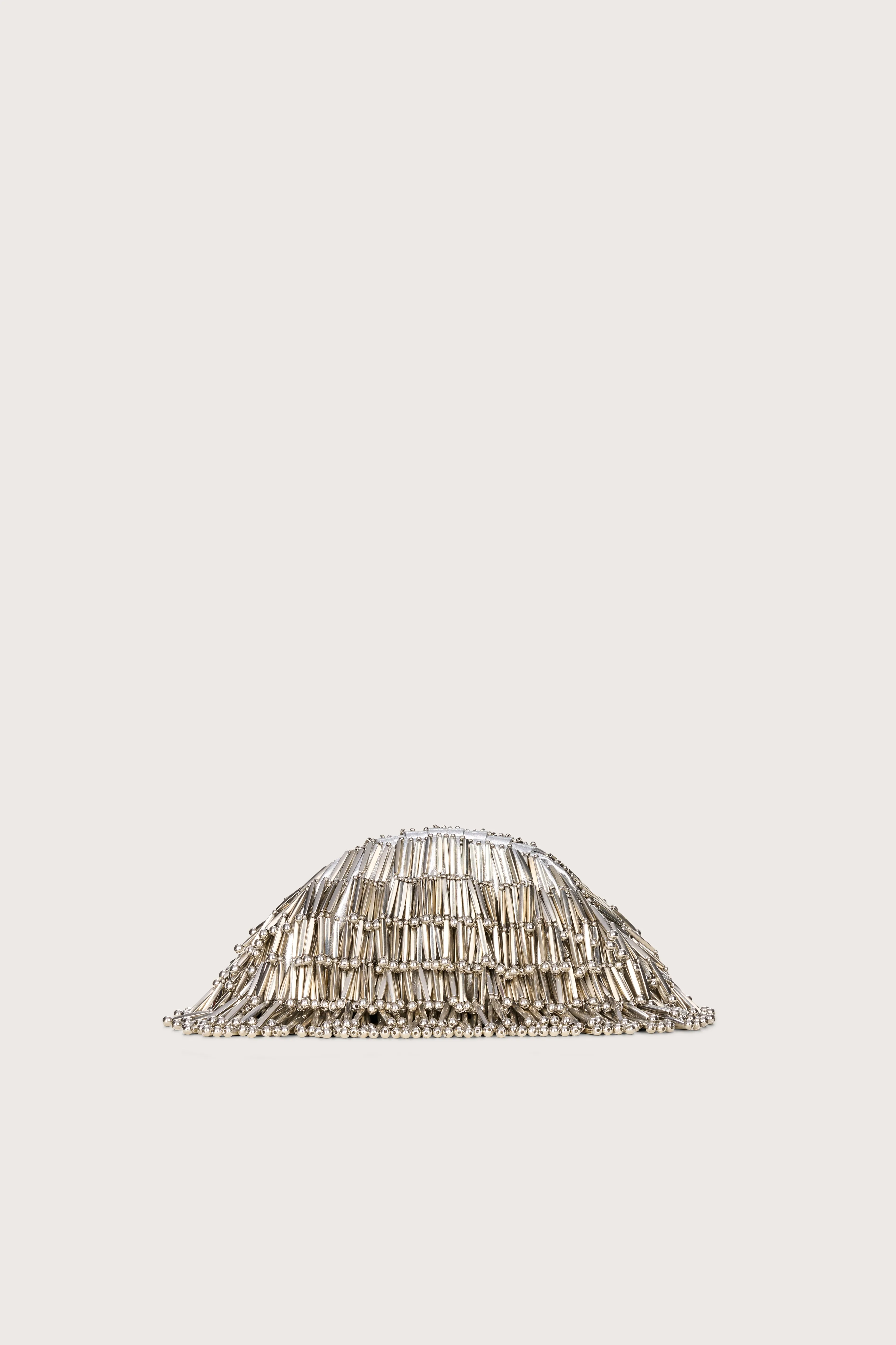 JAALA NANO CLUTCH - SHINY SILVER sold by cult gaia