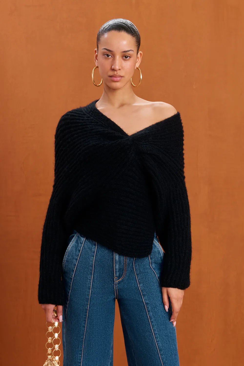 LEA SWEATER - BLACK sold by cult gaia