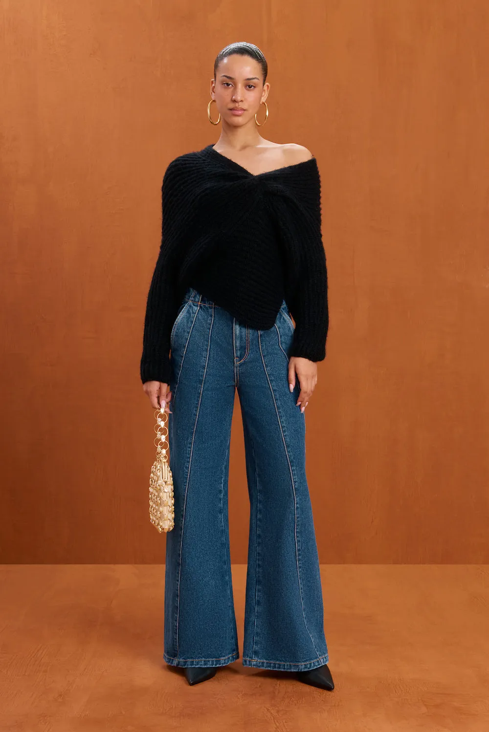 LEA SWEATER - BLACK sold by cult gaia product image thumbnail 2