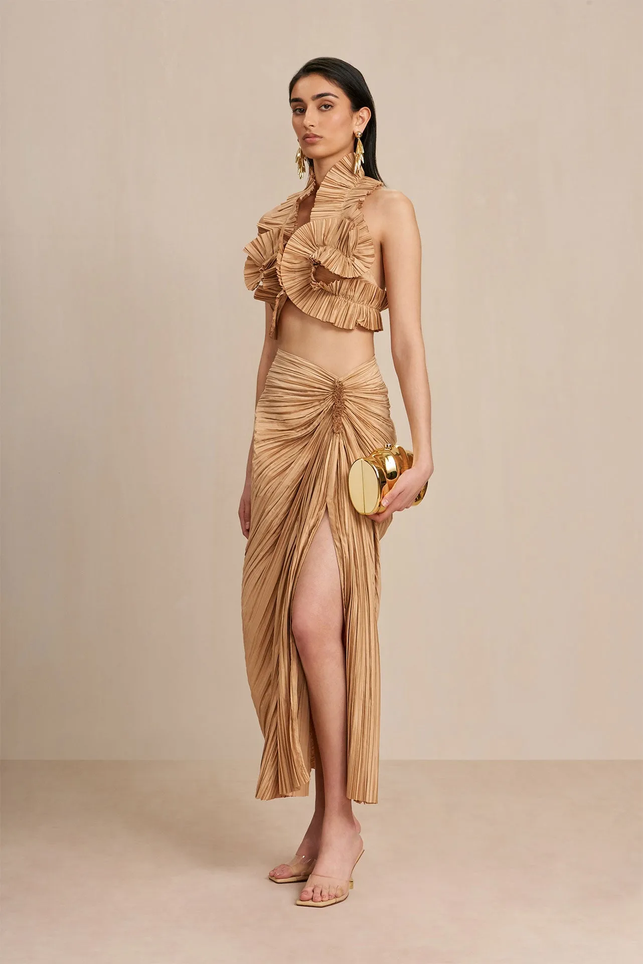 ADILIA TOP - LIGHT CAMEL sold by Cult Gaia product image thumbnail 3