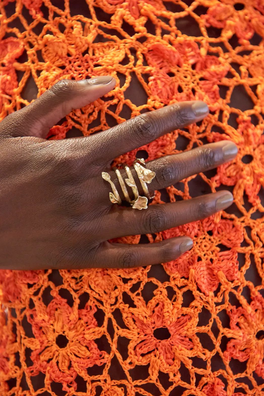FANA RING - BRUSHED BRASS sold by cult gaia product image thumbnail 3