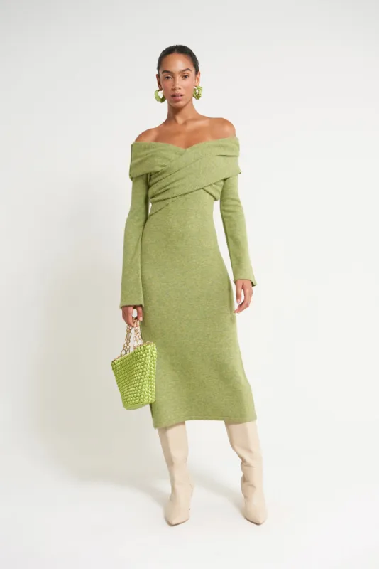 ZENNIE KNIT DRESS - PINE sold by cult gaia