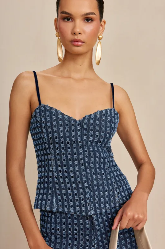 AURELIA TOP - INDIGO WASH sold by cult gaia