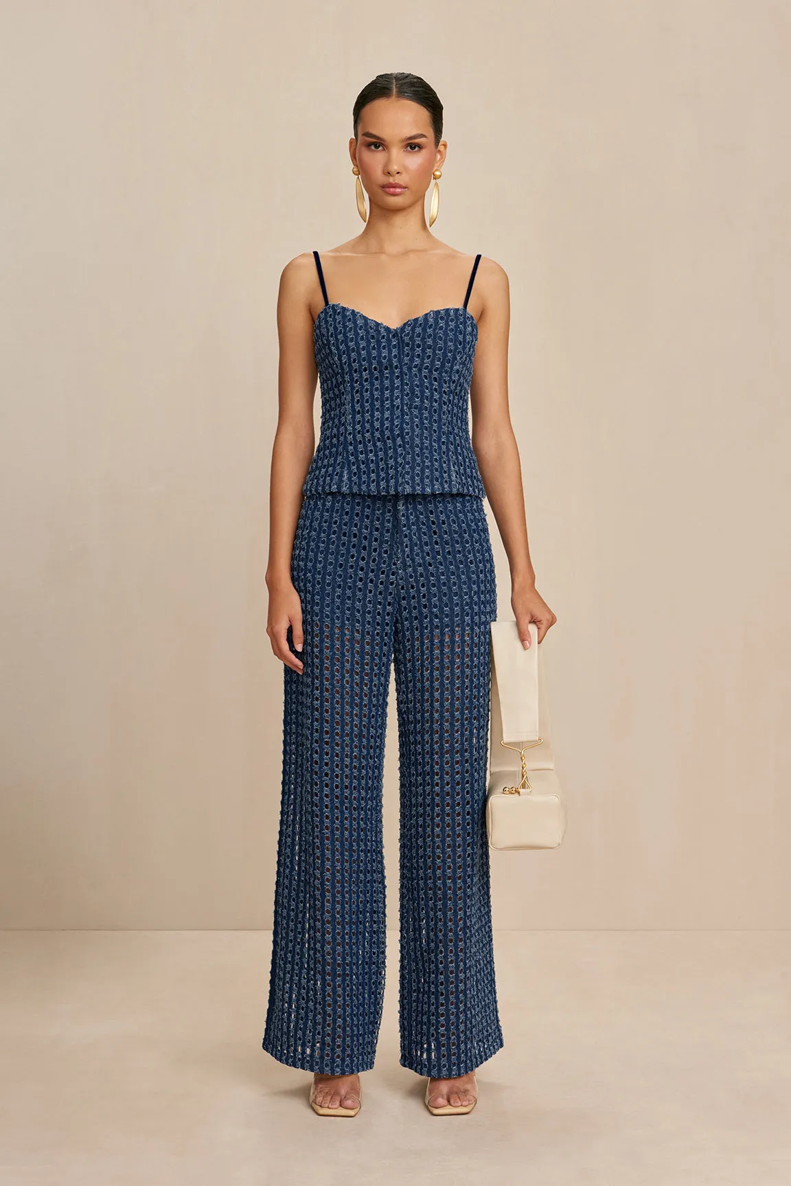 AURELIA TOP - INDIGO WASH sold by cult gaia product image thumbnail 2