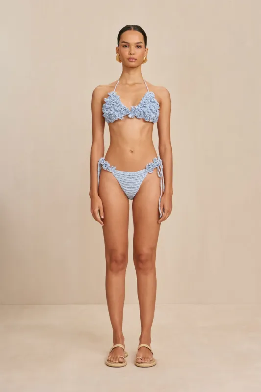 POLA CROCHET BIKINI BOTTOM - MARINE sold by Cult Gaia