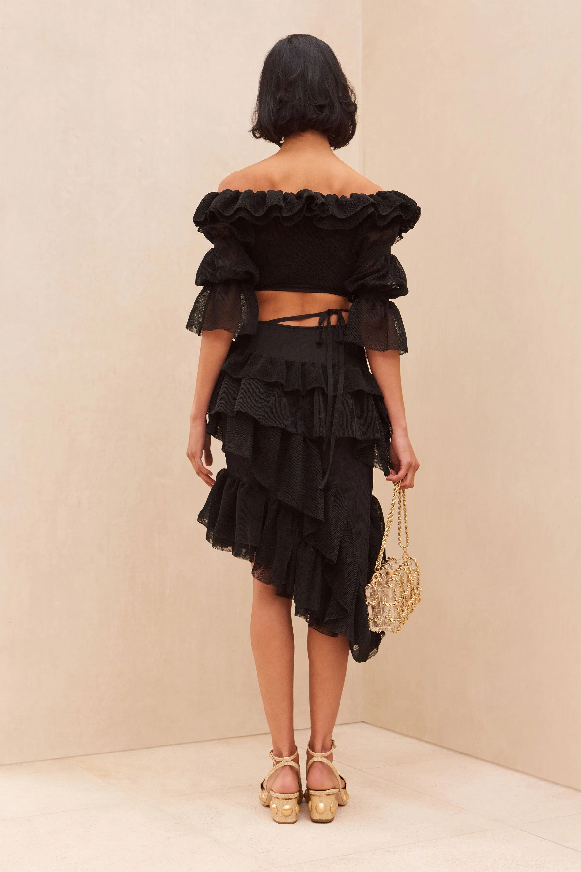 TANAZ KNIT SKIRT - BLACK sold by cult gaia product image thumbnail 5