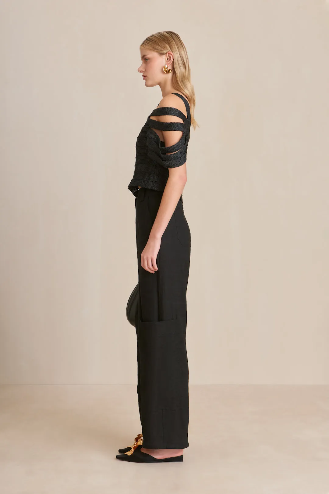SASHI KNIT TOP - BLACK sold by Cult Gaia product image thumbnail 5
