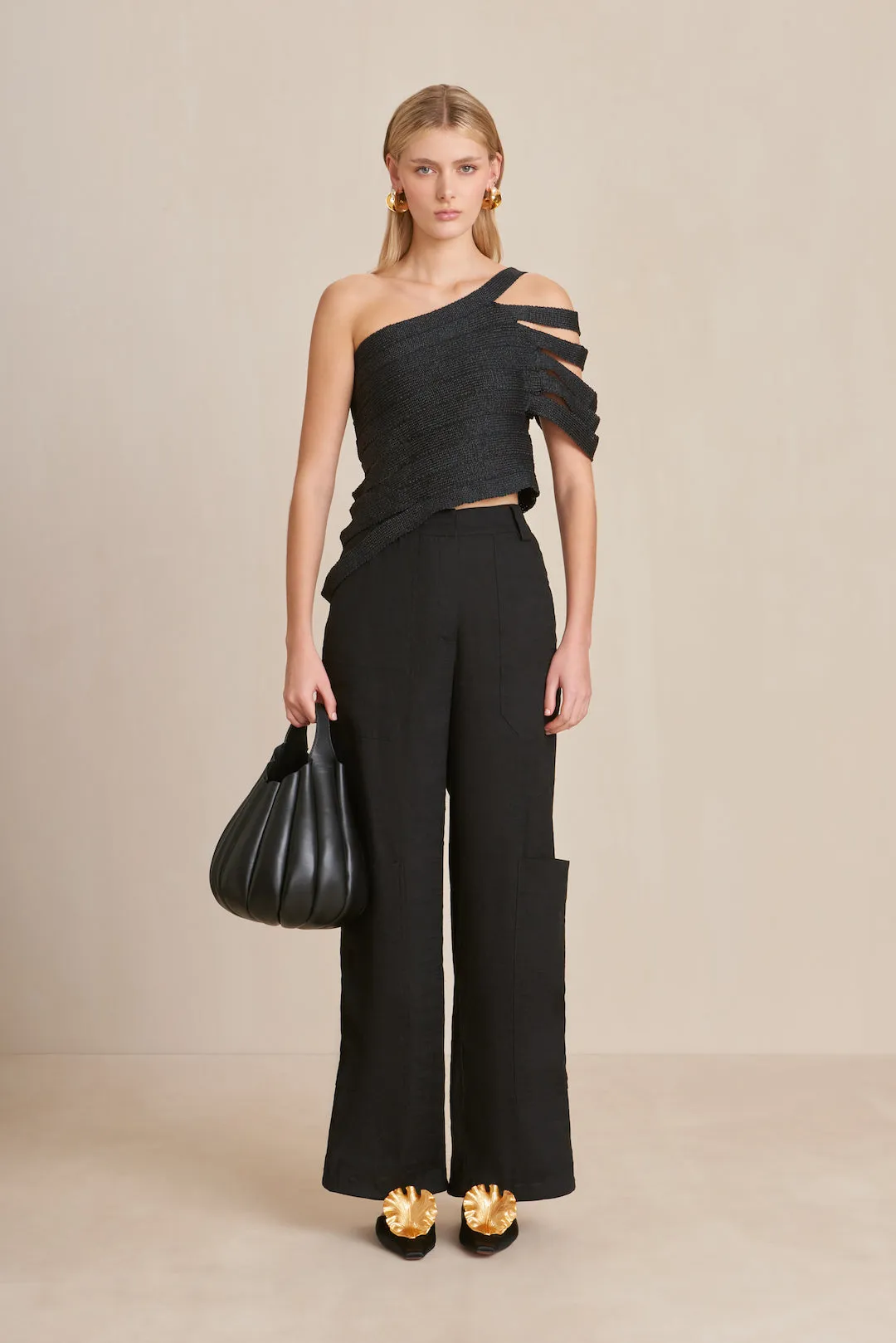 SASHI KNIT TOP - BLACK sold by Cult Gaia product image thumbnail 3