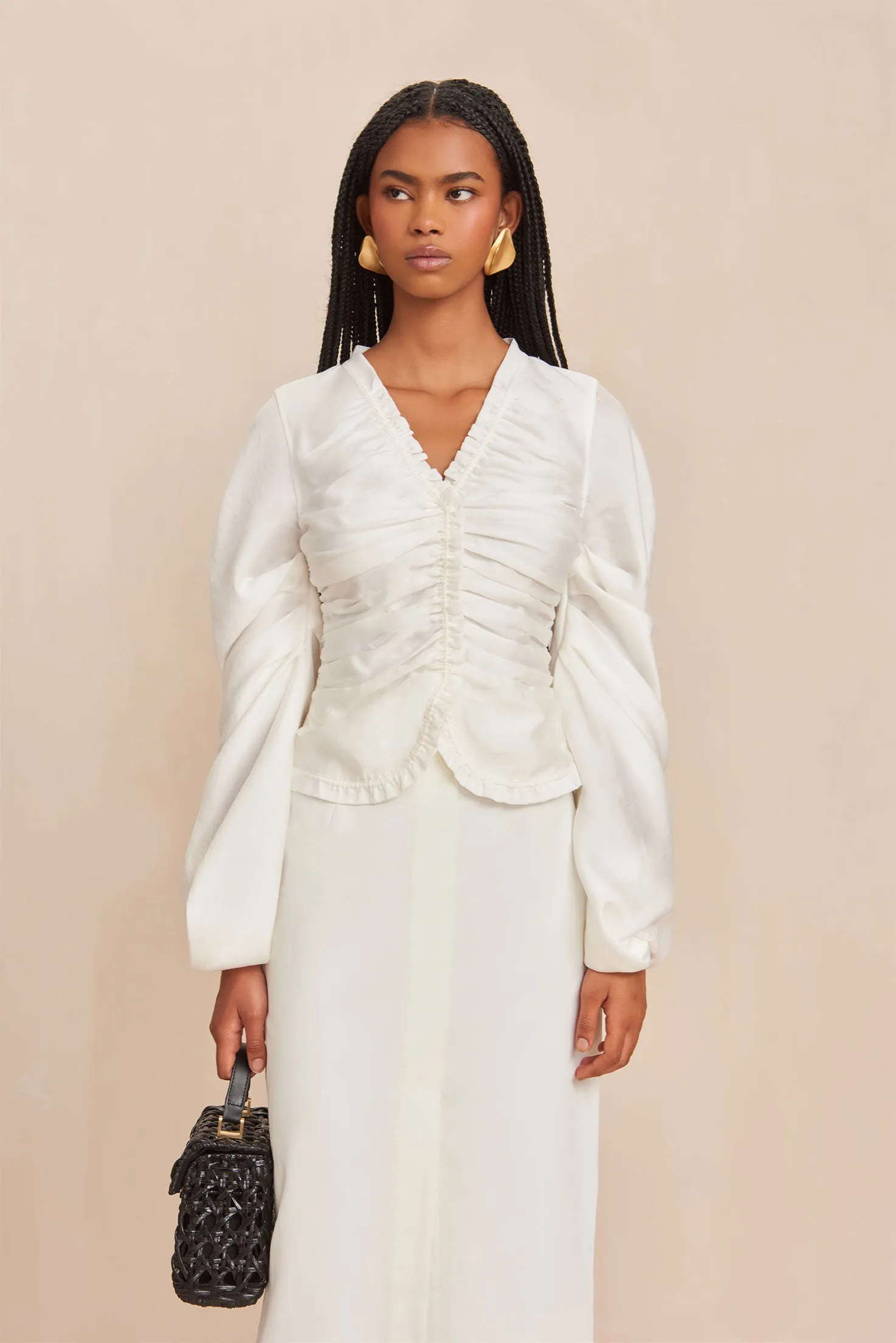 ADRINA TOP - OFF WHITE sold by Cult Gaia