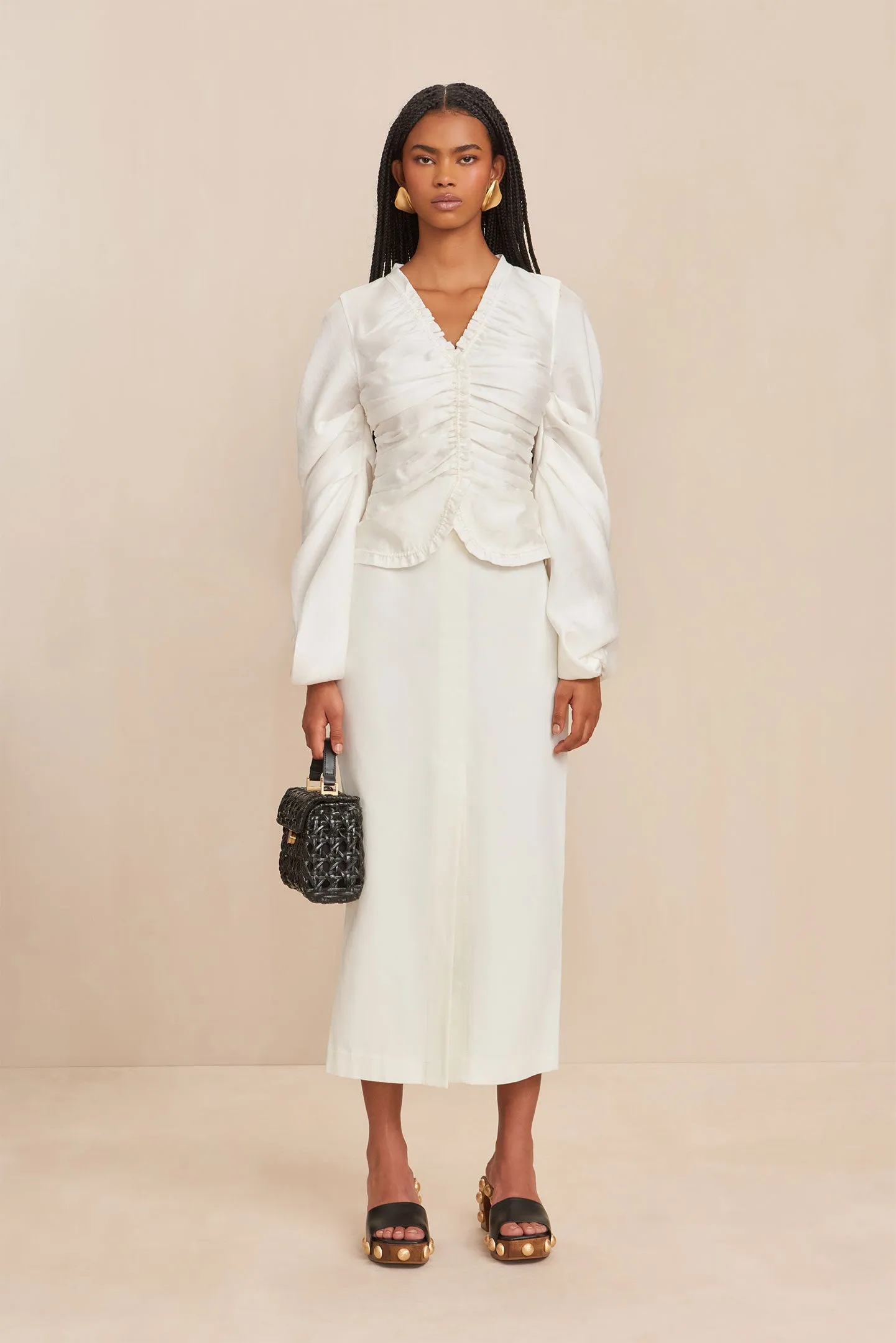 ADRINA TOP - OFF WHITE sold by Cult Gaia product image thumbnail 2