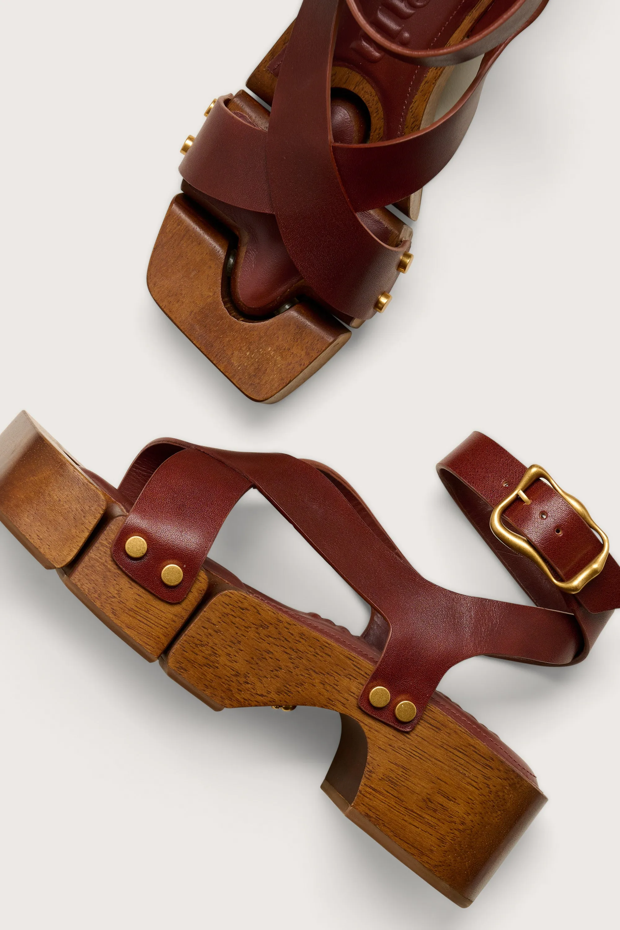 PEPPA CLOG - MAHOGANY sold by Cult Gaia product image thumbnail 4