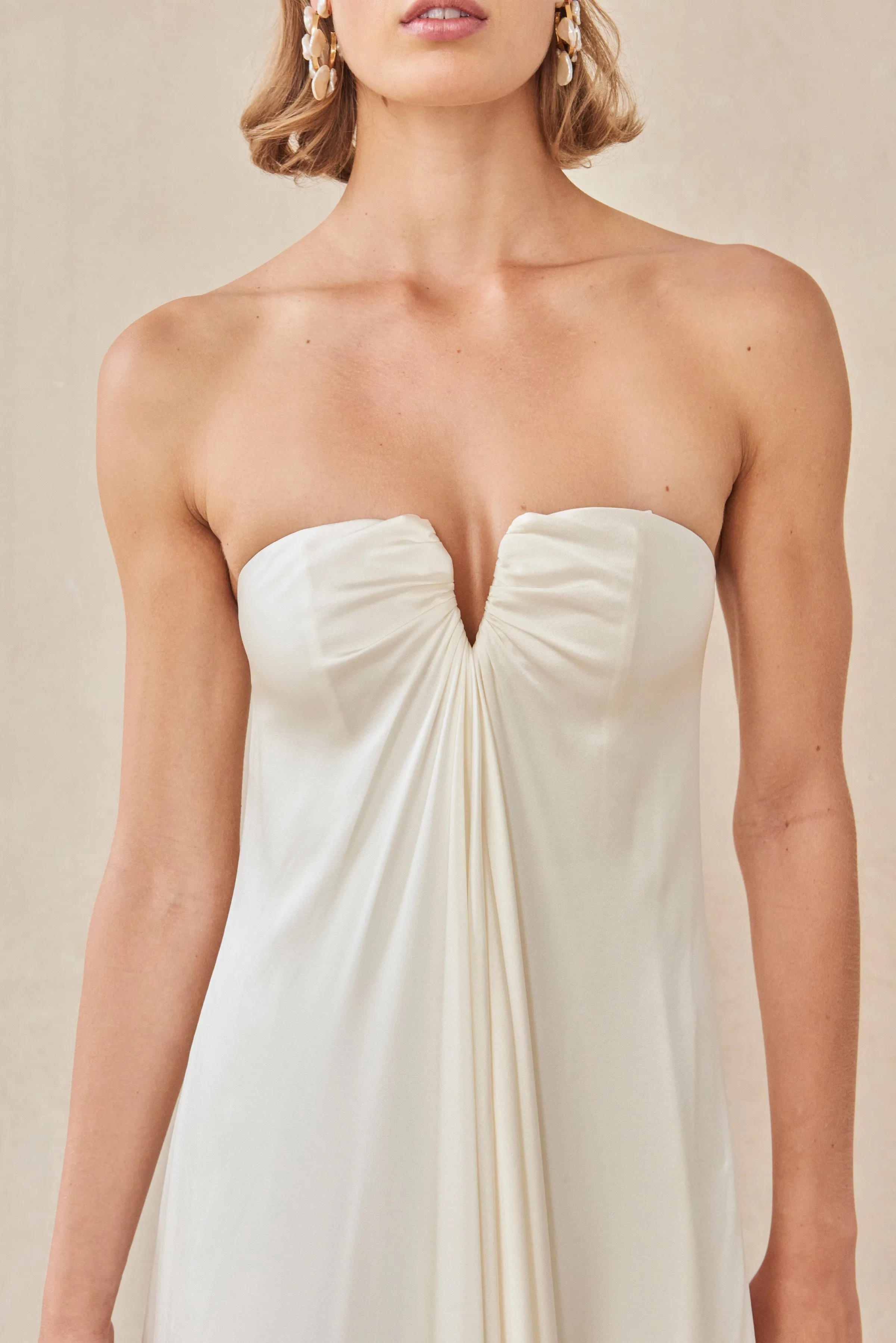 JANELLE GOWN - OFF WHITE sold by cult gaia product image thumbnail 4