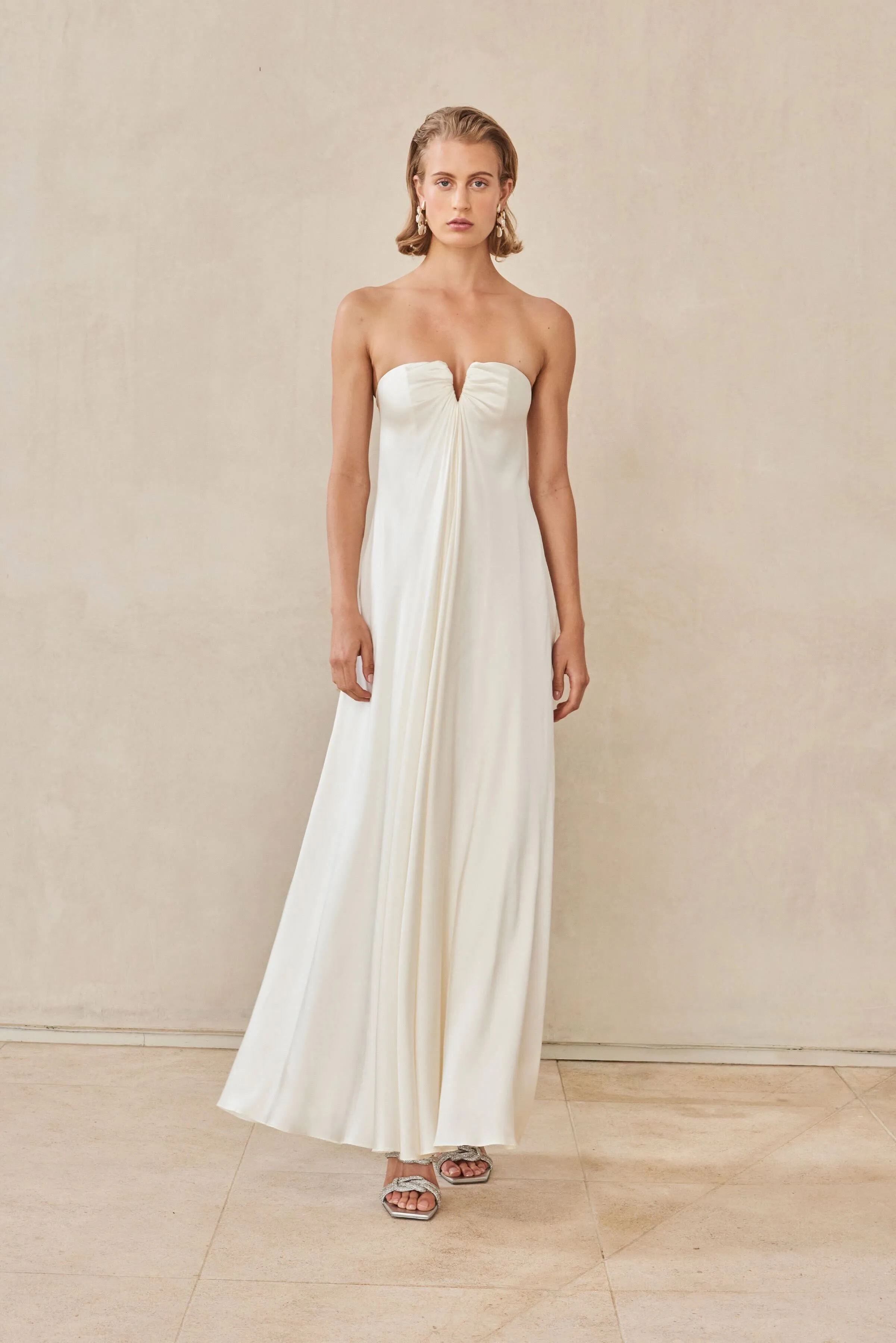 JANELLE GOWN - OFF WHITE sold by cult gaia