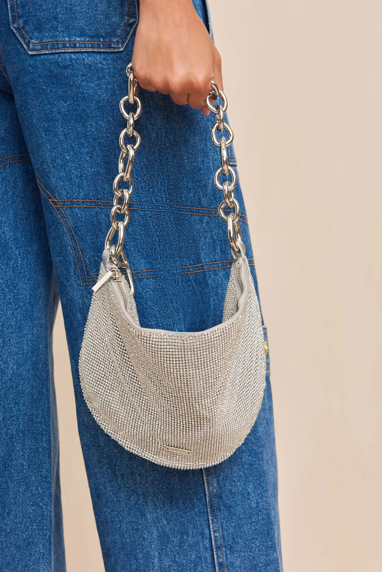ESTRELLA MINI SHOULDER BAG - CLEAR RHINESTONE sold by cult gaia product image thumbnail 4