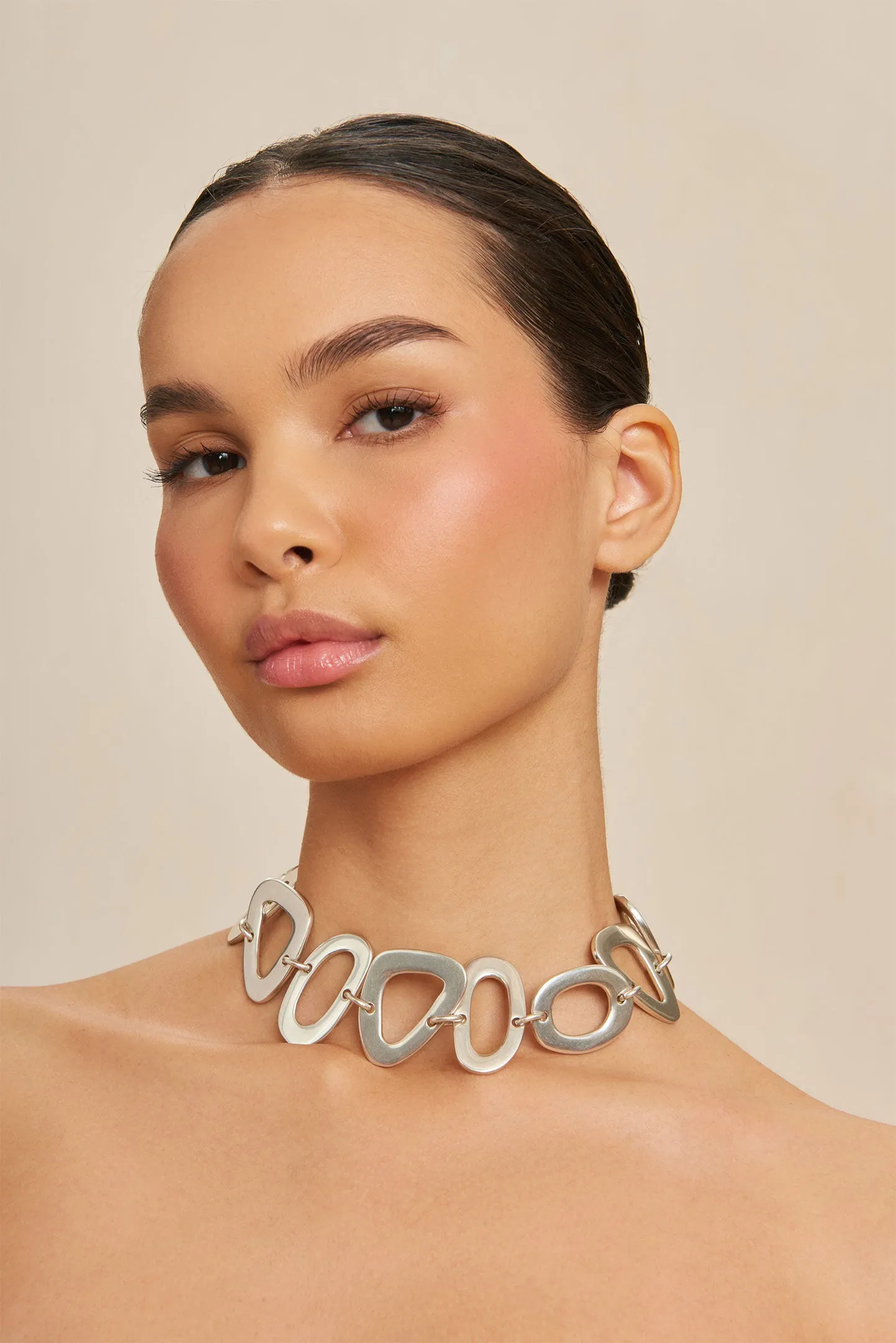 PALOMA CHOKER - ANTIQUE SILVER sold by Cult Gaia product image thumbnail 3