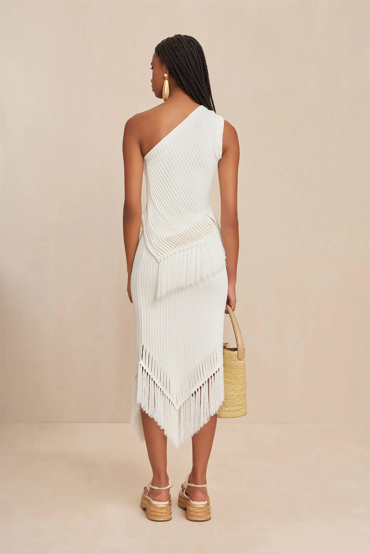 TRISTA KNIT TOP - OFF WHITE sold by Cult Gaia product image thumbnail 4