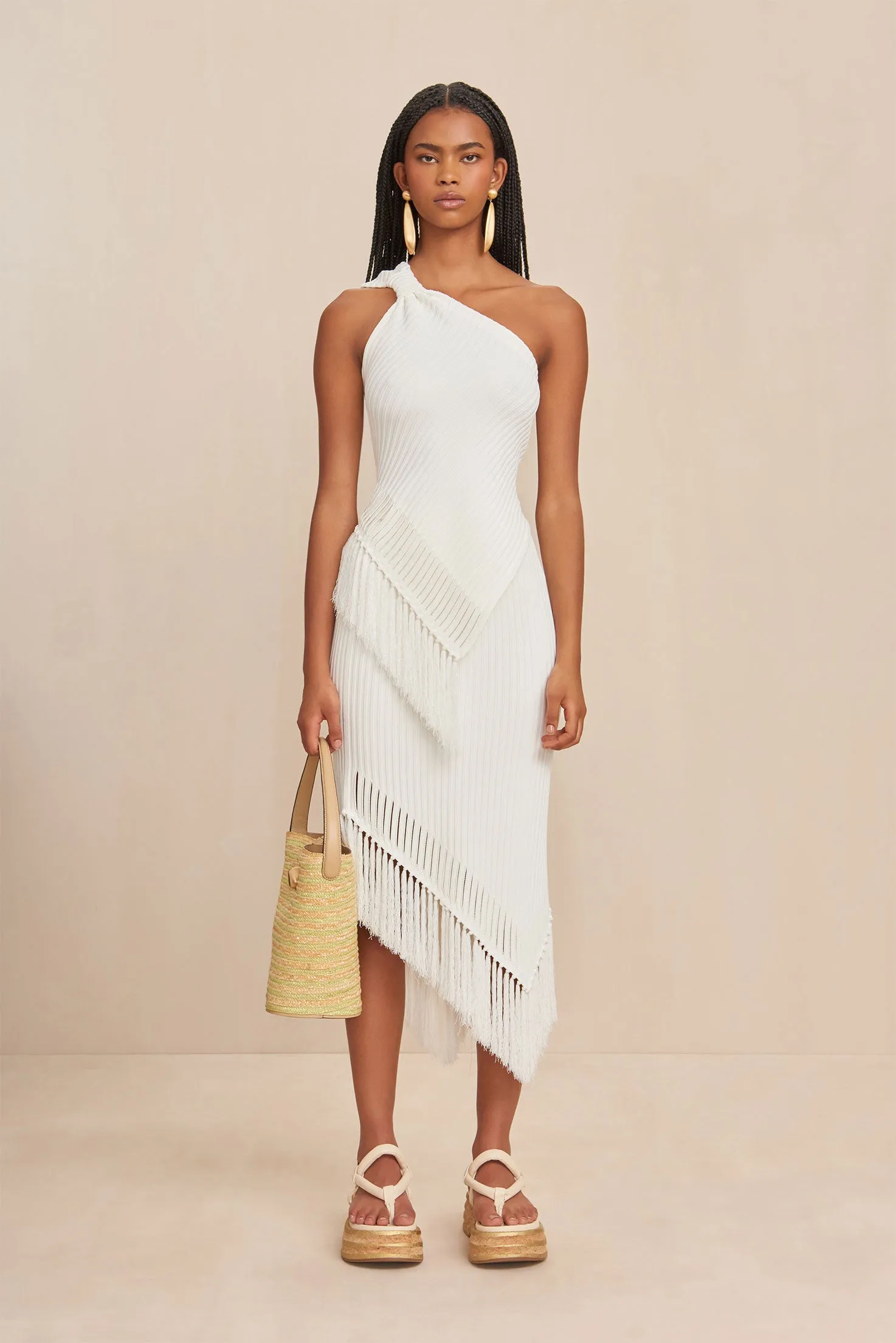 TRISTA KNIT TOP - OFF WHITE sold by Cult Gaia product image thumbnail 2