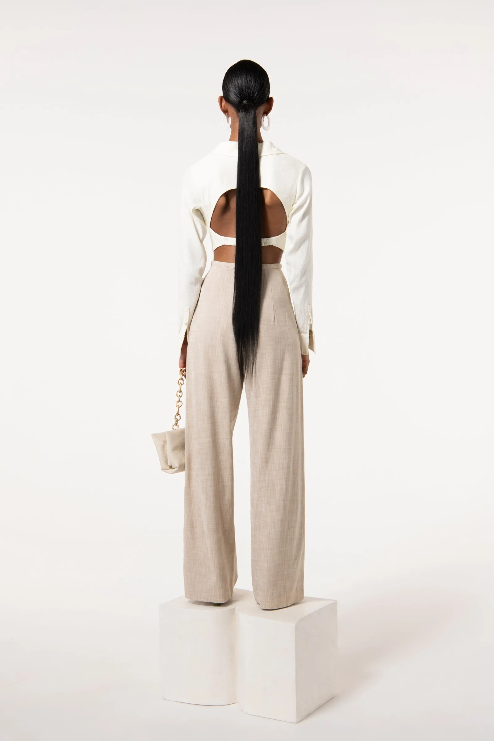 TASHA PANT - ECRU sold by Cult Gaia product image thumbnail 3