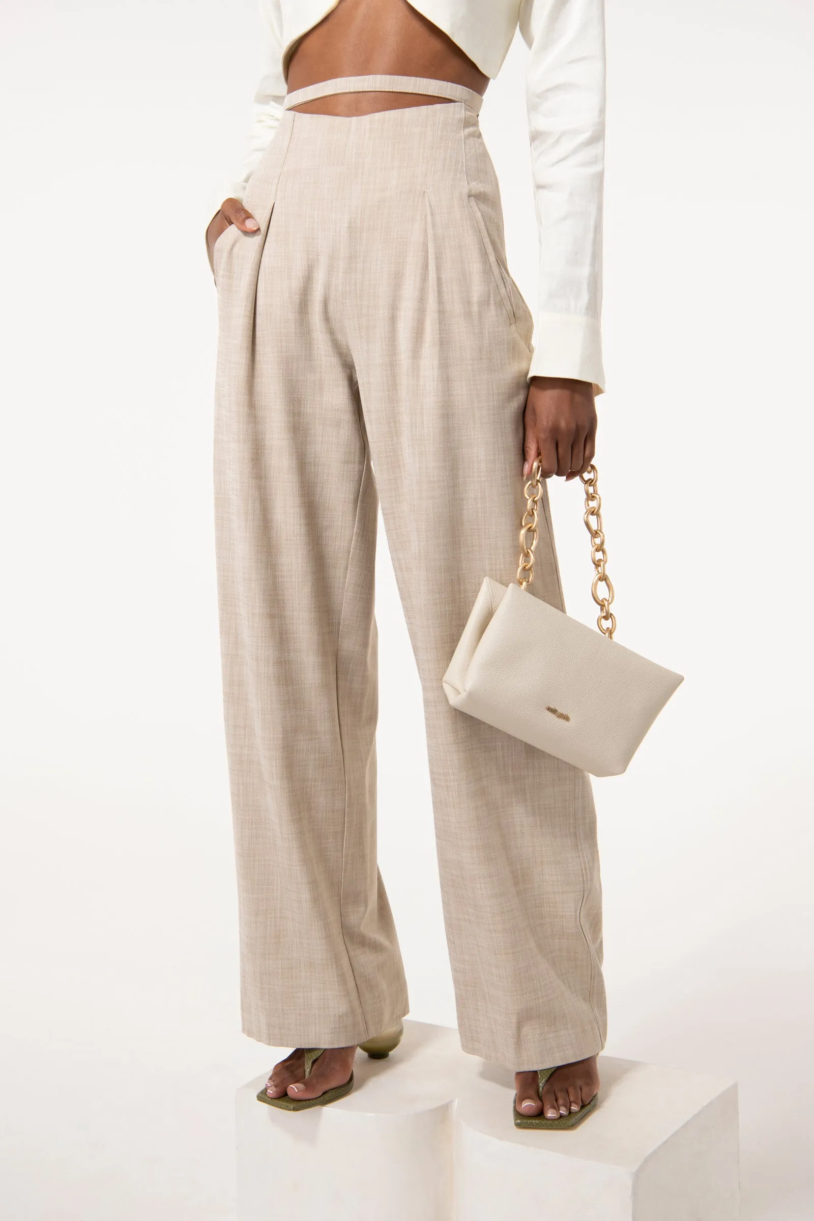 TASHA PANT - ECRU sold by Cult Gaia product image thumbnail 2